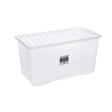 Wham Crystal 160 Litre Storage Box & Lid - Clear | Z11500