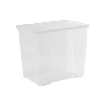 Wham Crystal 160 Litre Storage Box & Lid - Clear | Z12070