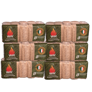 WilloWarm Carbon Neutral Wood Briquette | 6 Packs (10 Per Pack) for 35