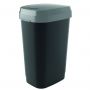 Kis Dual Swing Bin 50l Grey / Black