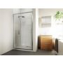 Verve Slider Shower Door 1600mm Silver