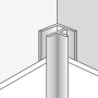 Dumawall Aluminium Universal Corner 2.6m