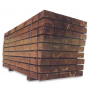 Garden Railway Sleeper Brown Treated - 200mm X 100mm X 2.4m