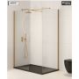 Sonas Aspect Wetroom Panel Brushed Gold - 800mm
