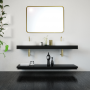 Tema Porto Framed Rectangular Mirror 70 x 50 Gold