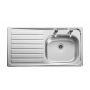 Lexin 950mm x 508mm Sb/Sd Inset Sink Lhd Excl Waste