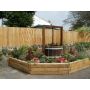 Garden Railway Sleeper Brown Treated - 200mm X 100mm X 2.4m