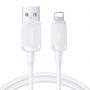 Joyroom 2.4a Usb-A Lightfast Charge Data/Cab1.2m-White