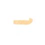 8' x 5/8" Hockey Stick Moulding White