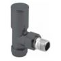 Ashfield Anthracite AngledradiatorValves