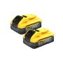 Dewalt 18V XR Brushless 1/2" Hog Ring Compact Impact Wrench - 2 x  5ah Powerstack Batteries | DEWDCF921H2T