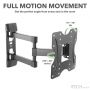 iTech Double Arm Wall Mount TV Bracket for 26" - 43" TVs | LCD523B