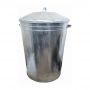 Large Galvanised Bin With Lid