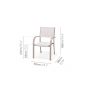 Morella 4-Seat Stacking Dining Set - Grey
