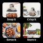 Ninja CRISPi 4-in-1 Portable Glass Air Fryer Cooking System - Stone | FN101UKST