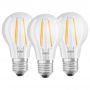 Osram 6.5w Es LED Gls Clear (3 Pack) warm White