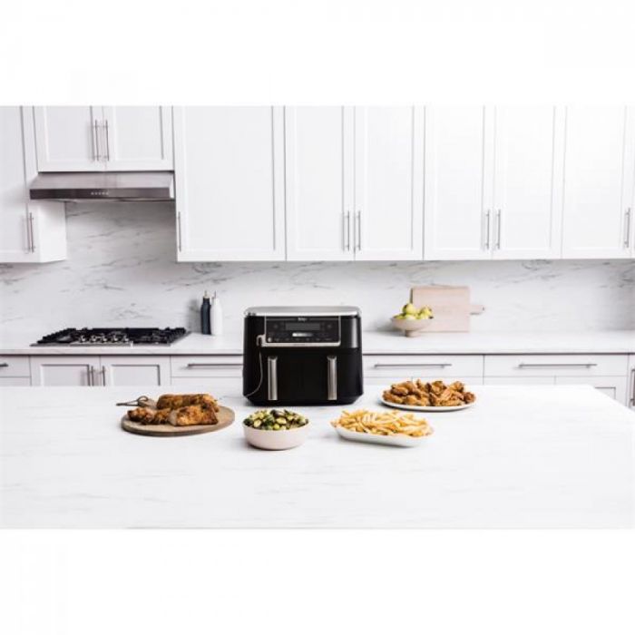 Ninja Foodi MAX Dual Zone Air Fryer With Cooking Probe - Black | AF451UK