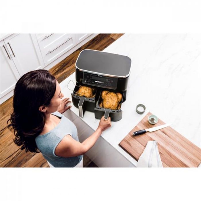 Ninja Foodi MAX Dual Zone Air Fryer With Cooking Probe - Black | AF451UK
