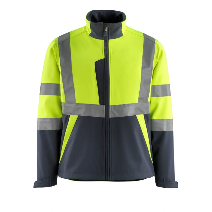 Mascot Kiama Hi-Vis Softshell Jacket Yellow XL 15902-253-17010