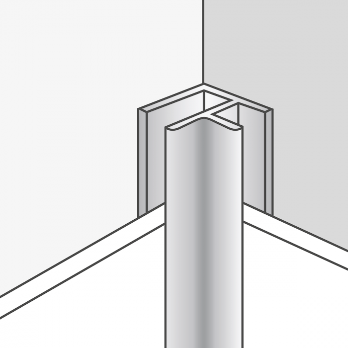 Dumawall Aluminium Universal Corner 2.6m