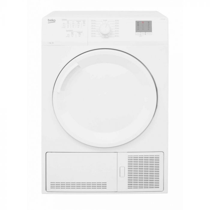 Beko 7kg Condenser Tumble Dryer with Slim Depth - White | DTGCT7000W