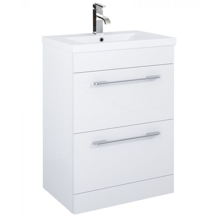 Cairo Vanity Unit 600mm White
