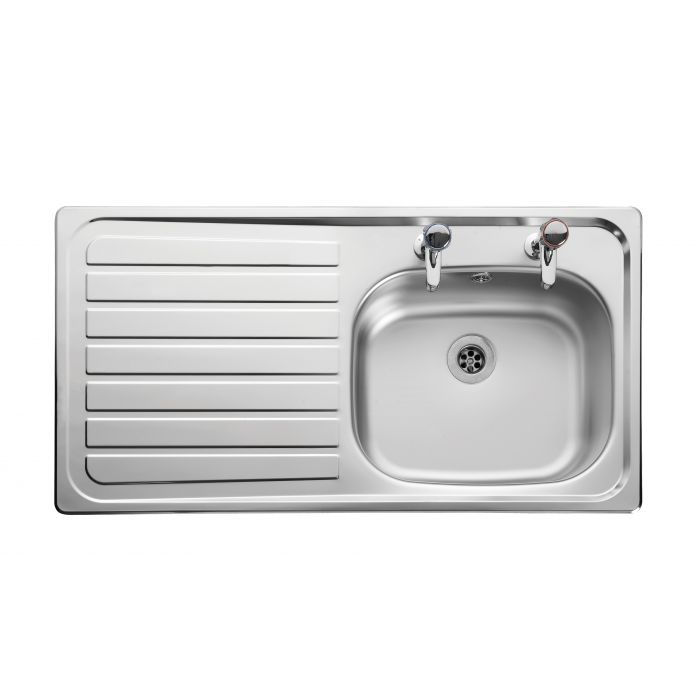 Lexin 950mm x 508mm Sb/Sd Inset Sink Lhd Excl Waste