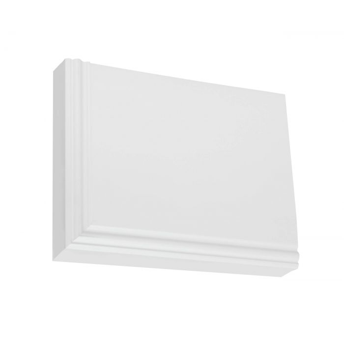 White Og Gable Box 600 x 650mm Rh
