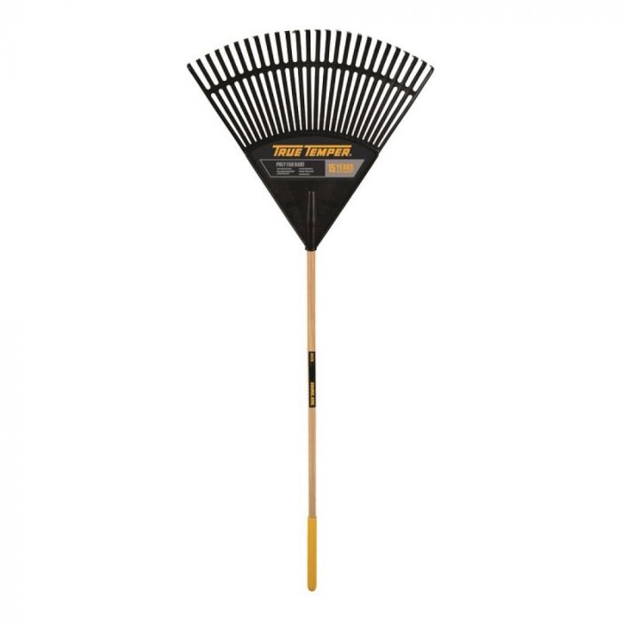True Temper Poly Fan Leaf Rake 60cm 26 Tooth