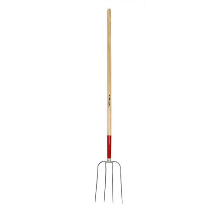 Darby C/S 4 Tine Manure Fork Lh Red Ferrule