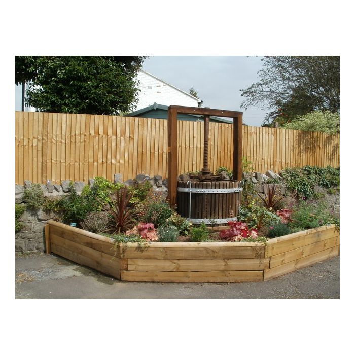 Garden Railway Sleeper Brown Treated - 200mm X 100mm X 2.4m