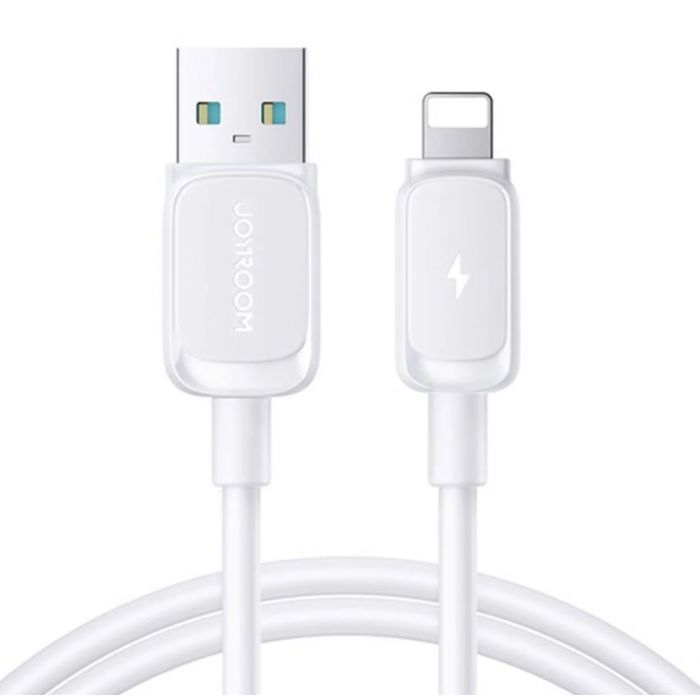 Joyroom 2.4a Usb-A Lightfast Charge Data/Cab1.2m-White
