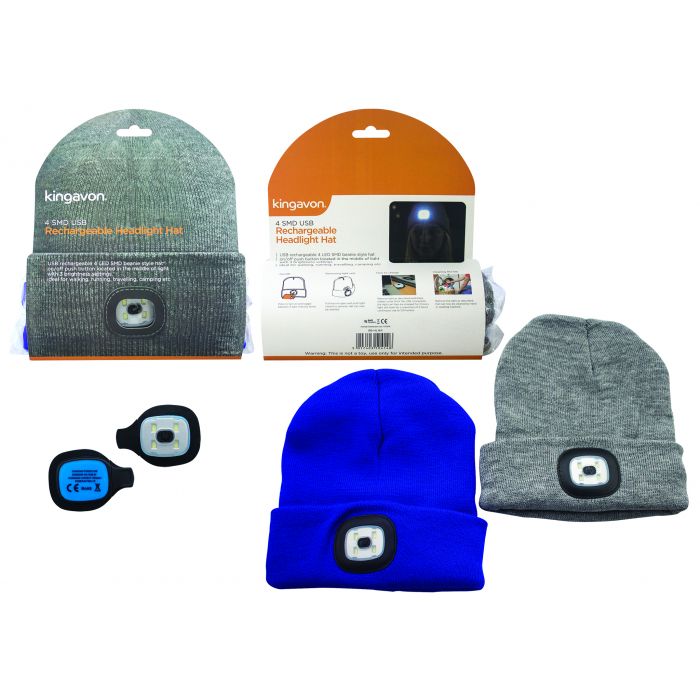 Usb Rechargable Headlight Hat