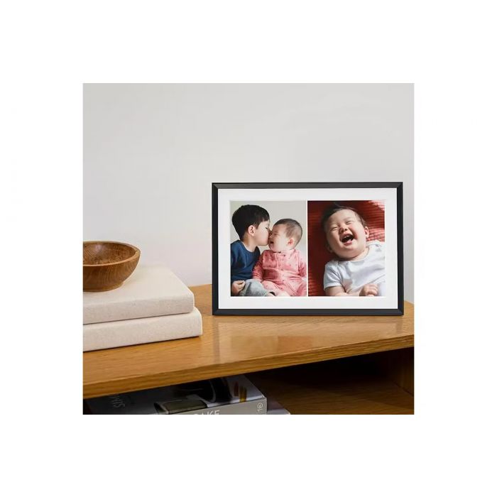Aura Carver 10.1" Wi-Fi Connected Picture Frame - Gravel & Matt White | UKA900-MBLK