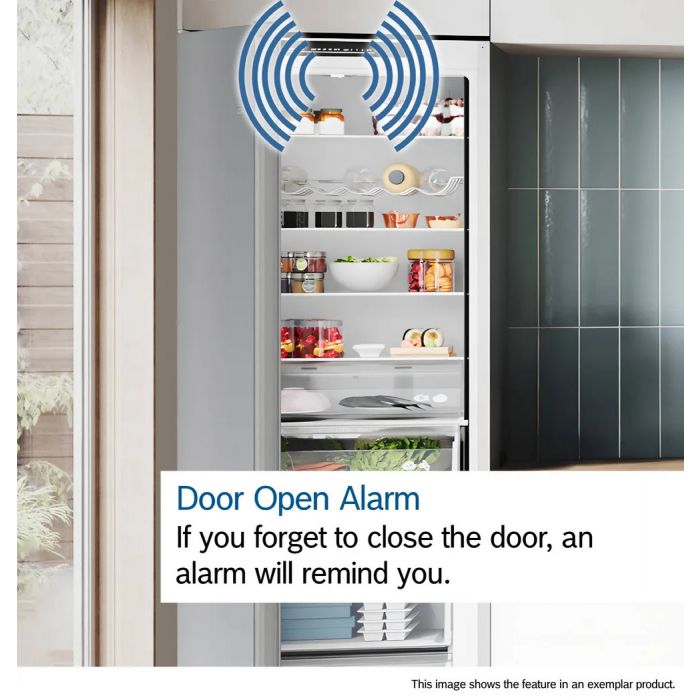 Bosch Series 2 50/50 Fridge Freezer - Stainless Steel Look | KGN34NLEAG
