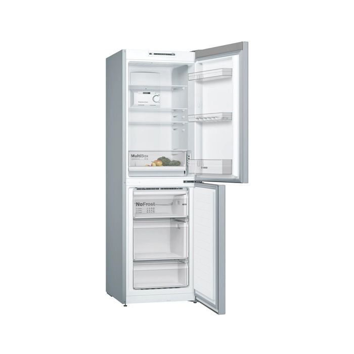 Bosch Series 2 50/50 Fridge Freezer - Stainless Steel Look | KGN34NLEAG