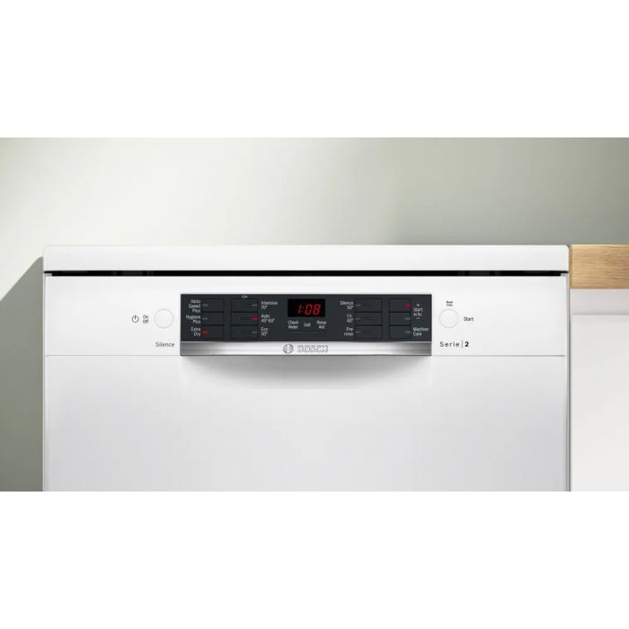 Bosch Series 2 60CM Freestanding Dishwasher - White | SMS26AW08G