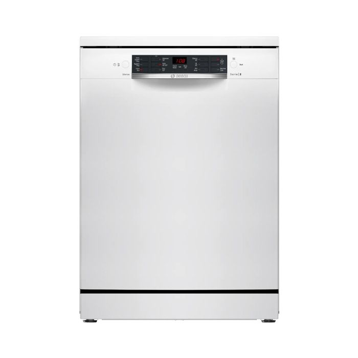 Bosch Series 2 60CM Freestanding Dishwasher - White | SMS26AW08G