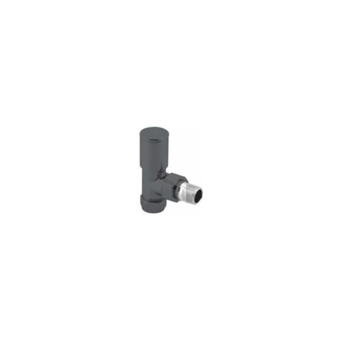 Ashfield Anthracite AngledradiatorValves