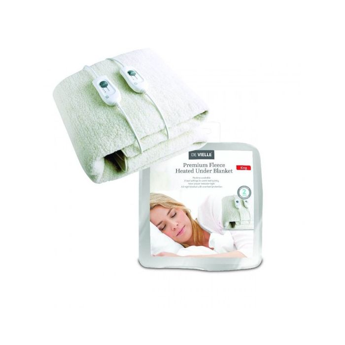 De Vielle Super King Premium Fleece Electric Under Blanket Dual Control | DEF012013