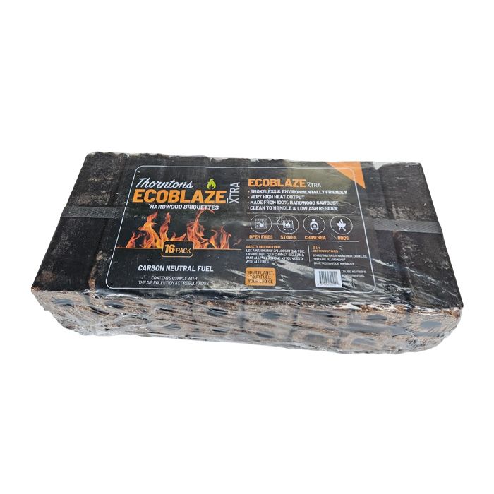 Ecoblaze-Xtra Hardwood Briquettes - 16 Pack