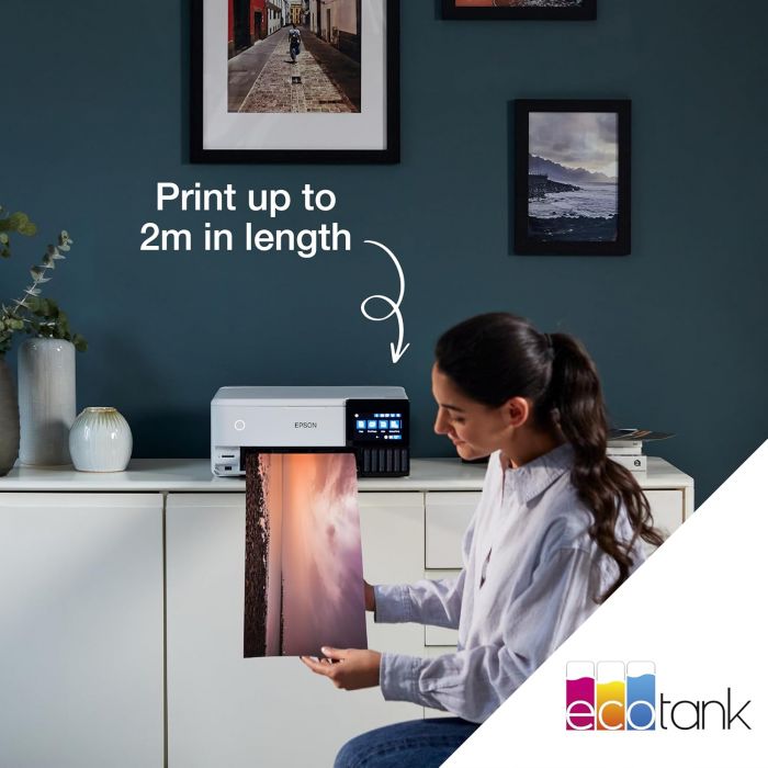 EcoTank A4 Wi-Fi Ink Tank Photo Printer - White | ET-8500