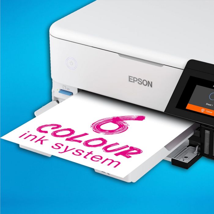 EcoTank A4 Wi-Fi Ink Tank Photo Printer - White | ET-8500