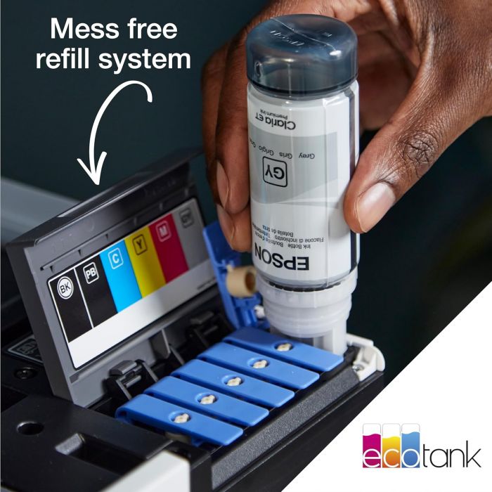 EcoTank A4 Wi-Fi Ink Tank Photo Printer - White | ET-8500