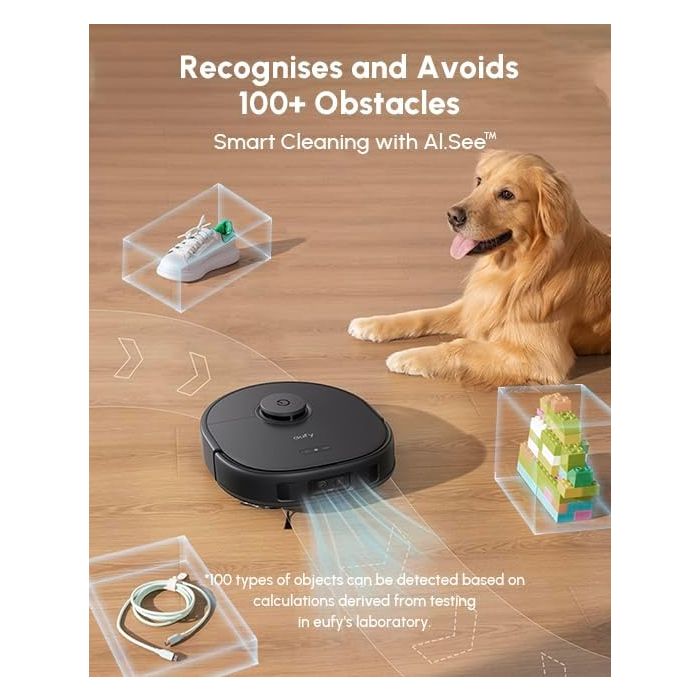 Eufy X10 Pro Omni Bagless Robot Vacuum Cleaner with Self-Empty Station - Black | T2351V11