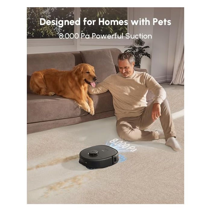 Eufy X10 Pro Omni Bagless Robot Vacuum Cleaner with Self-Empty Station - Black | T2351V11