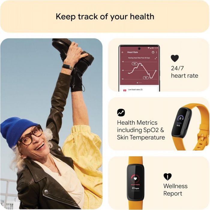 Fitbit Inspire 3 Fitness Tracker Smart Watch - Morning Glow | 79-FB424BKYW