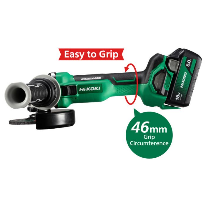 HiKOKI G1812DA 18V 115mm Brushless Angle Grinder (Bare Unit