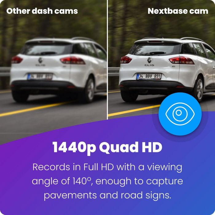 Nextbase 422GW 1440p Full HD Front Dashcam with Built-in Alexa | NBDVR422GW