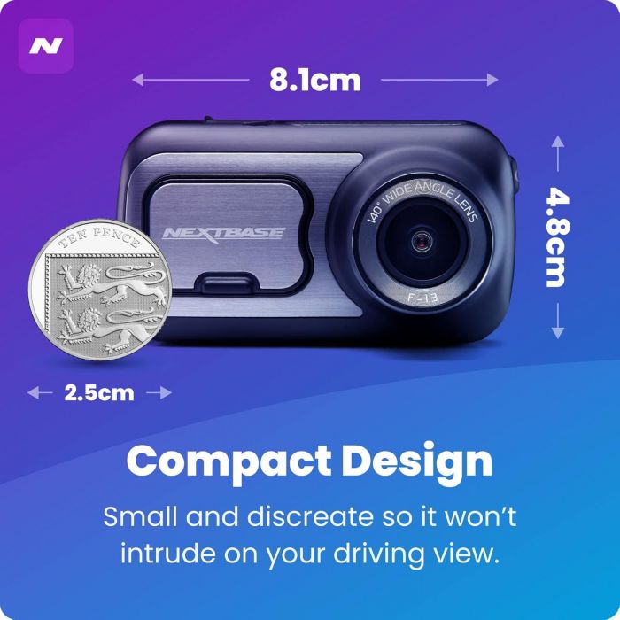 Nextbase 422GW 1440p Full HD Front Dashcam with Built-in Alexa | NBDVR422GW